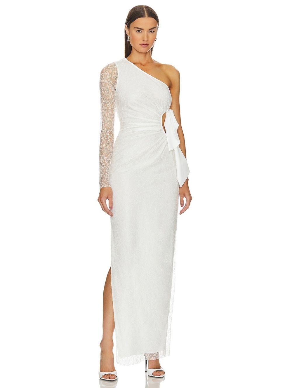 Lovers & Friends HOLLYN GOWN lace in white